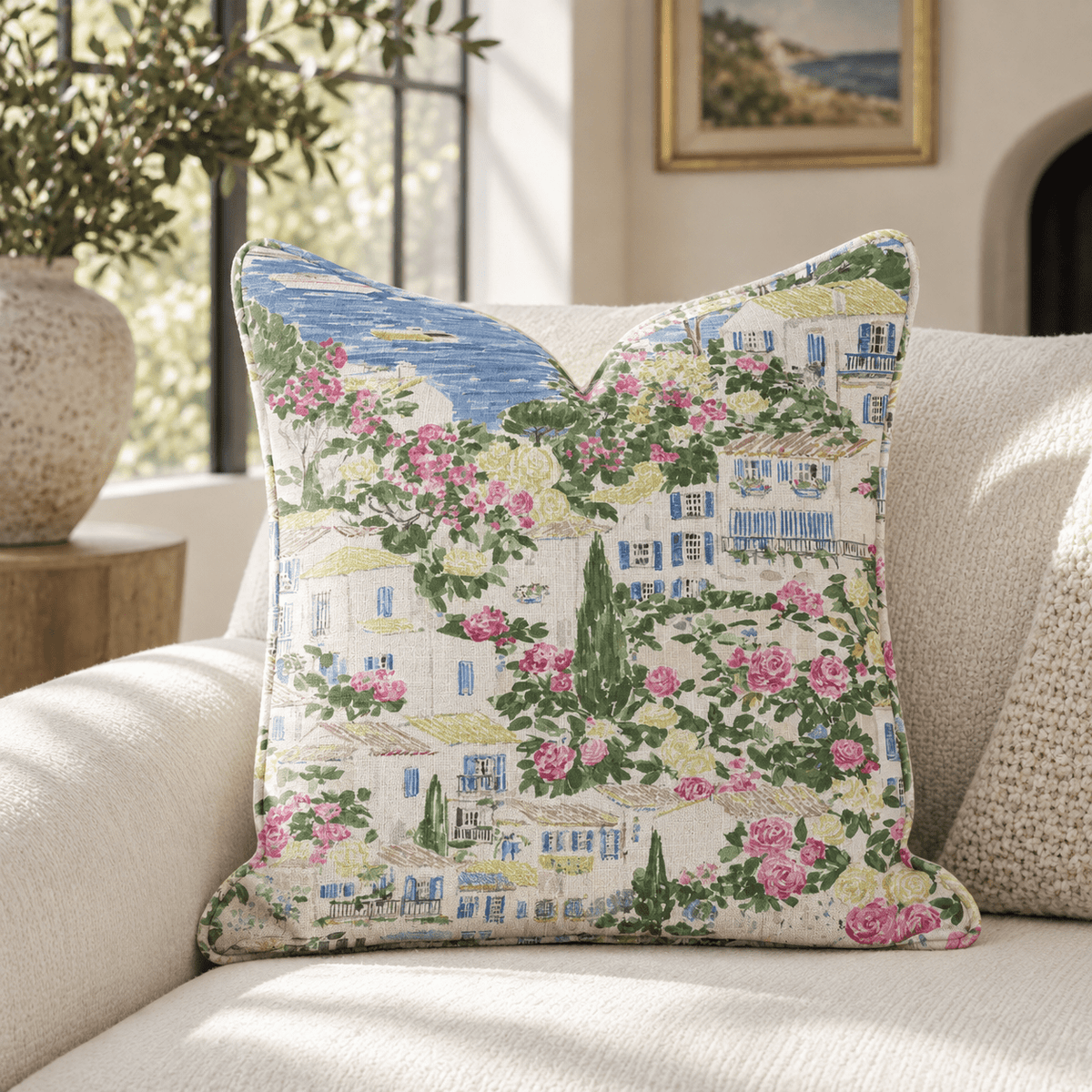 Home On The Coast Throw Pillow throw pillow - Hillcroft Home