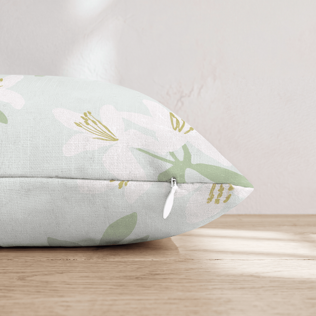 Honeysuckle Blossoms Throw Pillow - Hillcroft Home