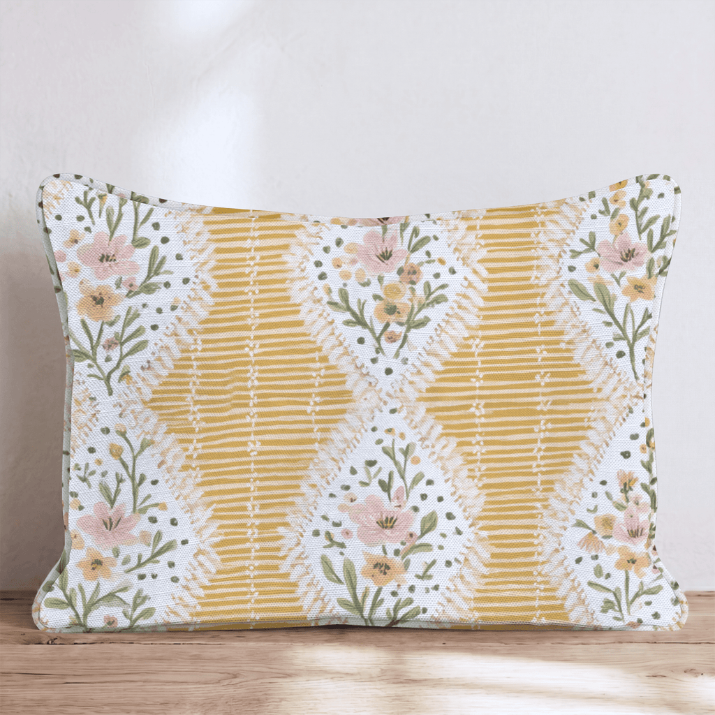 Honeysuckle House Throw Pillow - Hillcroft Home