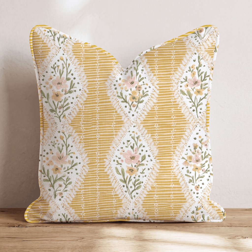 Honeysuckle House Throw Pillow - Hillcroft Home