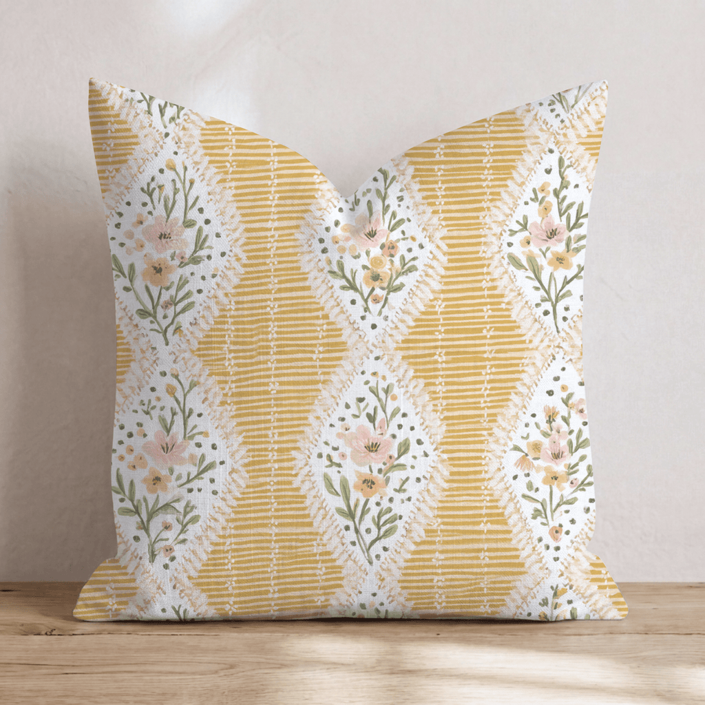 Honeysuckle House Throw Pillow - Hillcroft Home