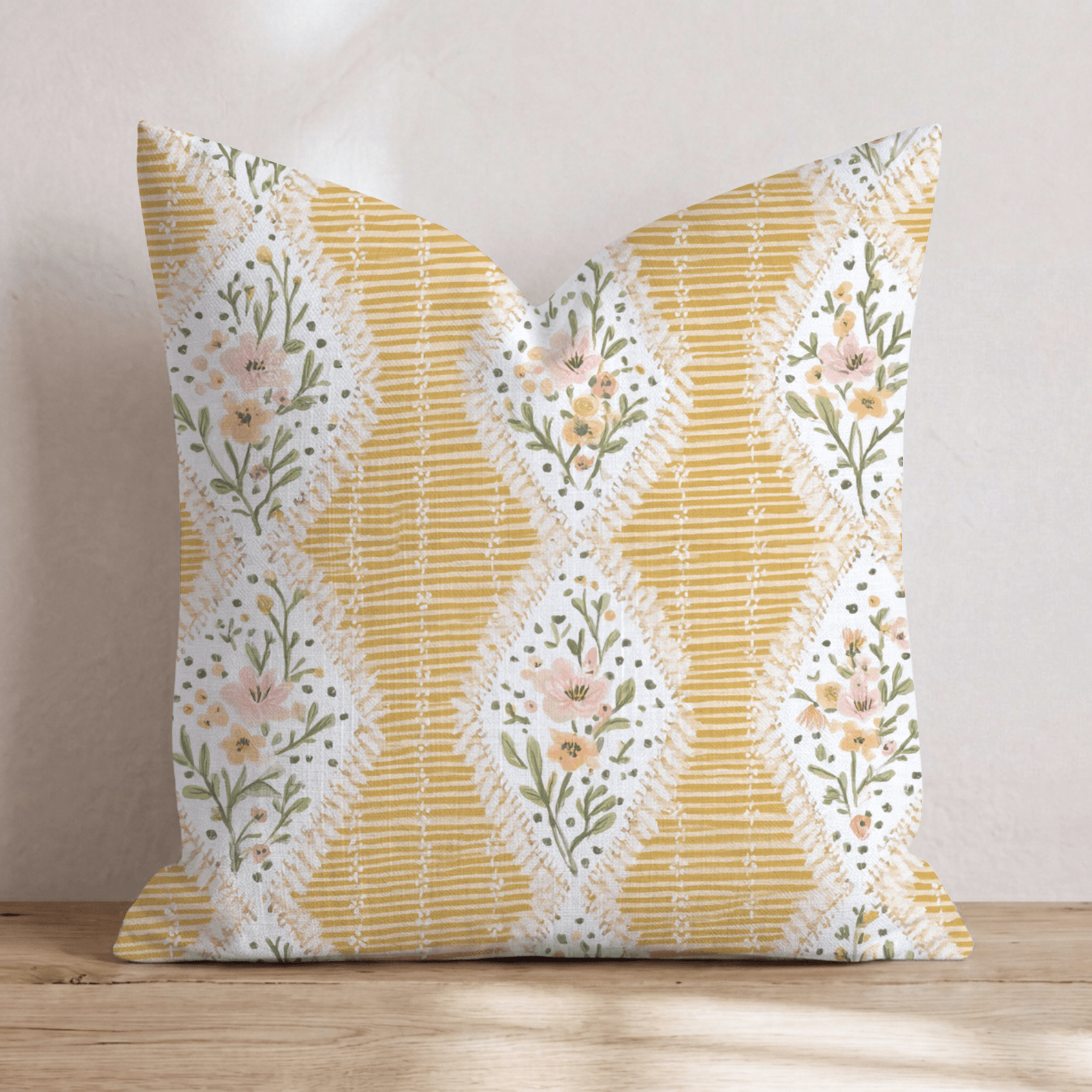 Honeysuckle House Throw Pillow - Hillcroft Home