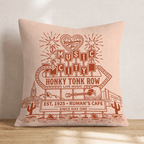 Honky Tonk Town Throw Pillow - Hillcroft Home