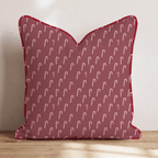 Hooked on Canes Cranberry Throw Pillow throw pillow - Hillcroft Home