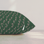 Hooked on Canes Green Throw Pillow throw pillow - Hillcroft Home