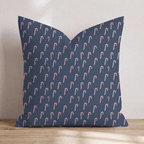 Hooked on Canes Navy Throw Pillow throw pillow - Hillcroft Home