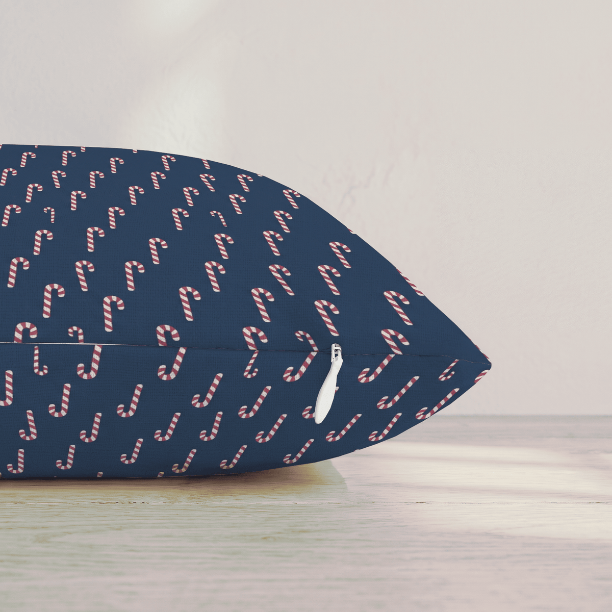 Hooked on Canes Navy Throw Pillow throw pillow - Hillcroft Home