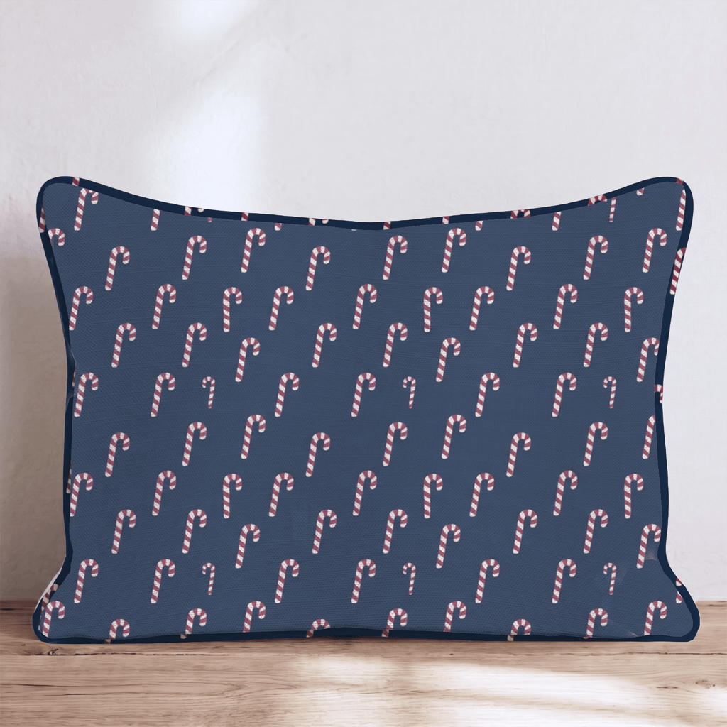 Hooked on Canes Navy Throw Pillow throw pillow - Hillcroft Home