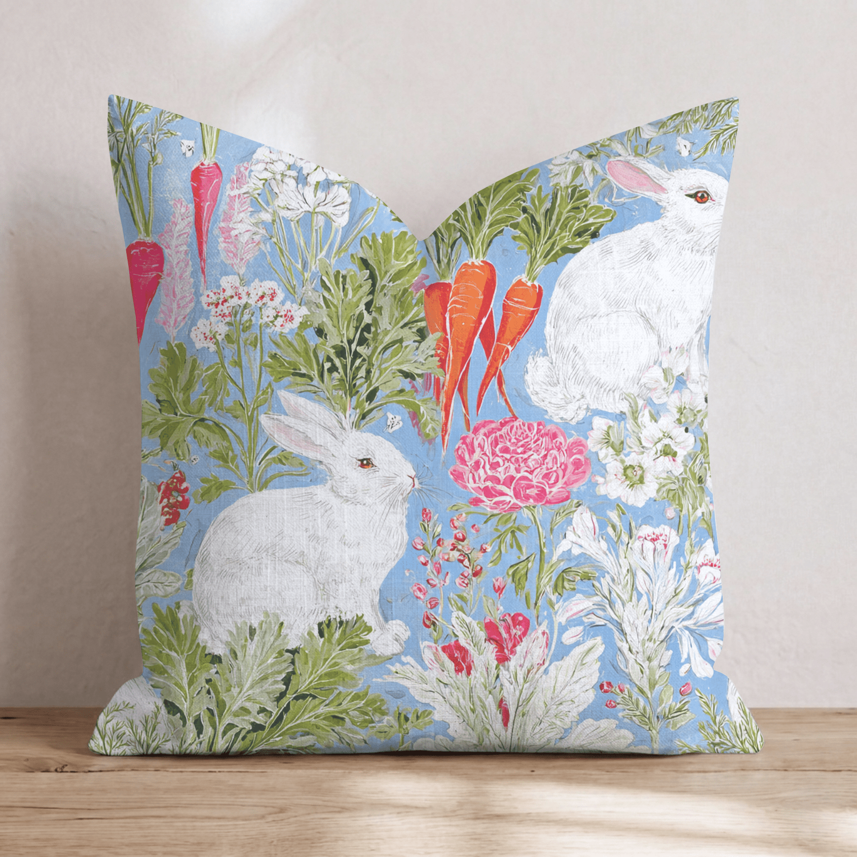 Hoppy Chinoiserie Throw Pillow - Hillcroft Home