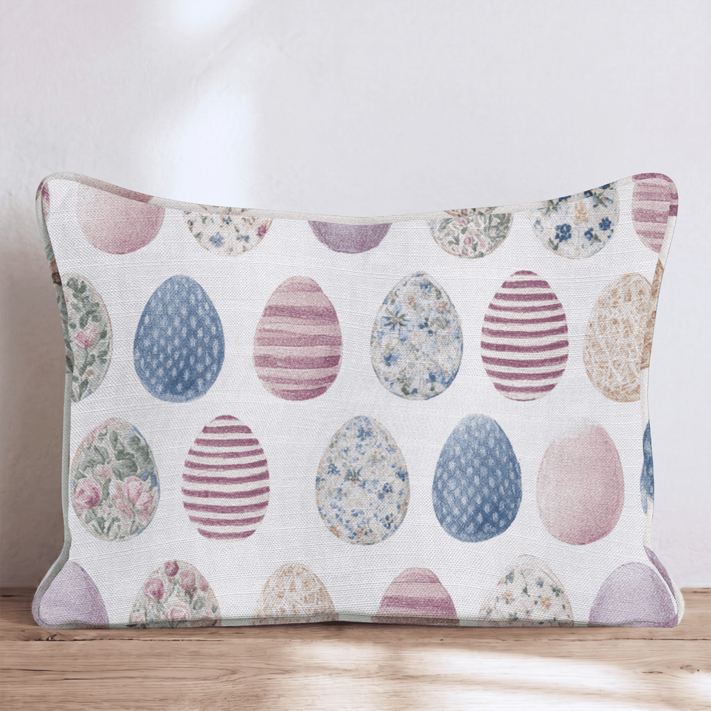 Hoppy Eggs Throw Pillow - Hillcroft Home
