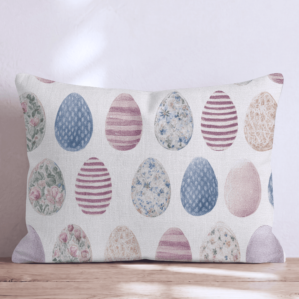 Hoppy Eggs Throw Pillow - Hillcroft Home