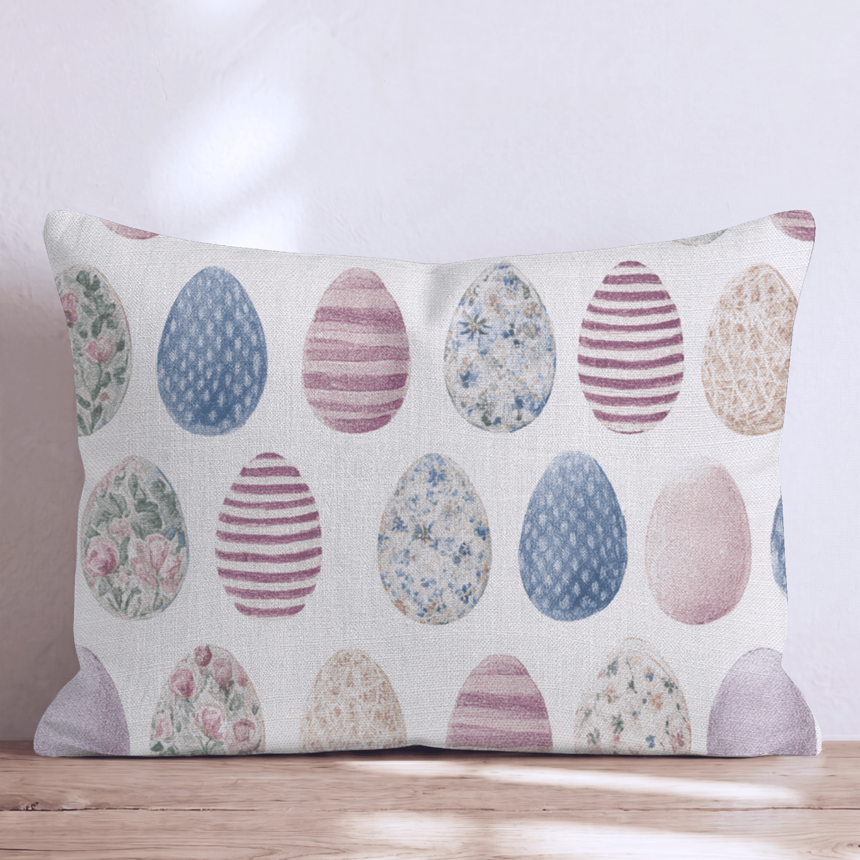 Hoppy Eggs Throw Pillow - Hillcroft Home