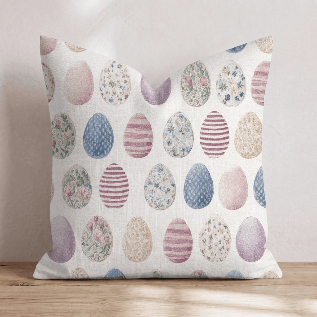 Hoppy Eggs Throw Pillow - Hillcroft Home