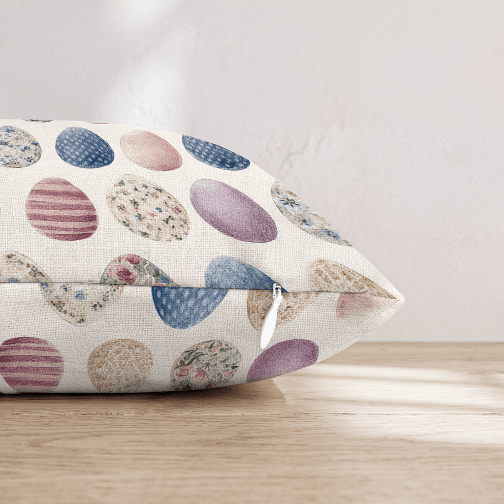 Hoppy Eggs Throw Pillow - Hillcroft Home