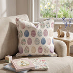 Hoppy Eggs Throw Pillow - Hillcroft Home