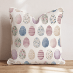 Hoppy Eggs Throw Pillow - Hillcroft Home