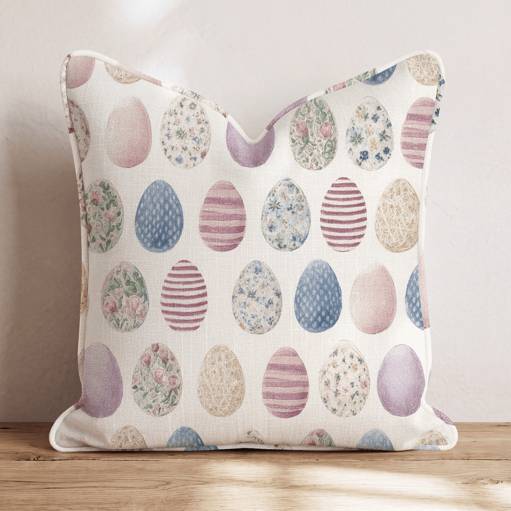 Hoppy Eggs Throw Pillow - Hillcroft Home
