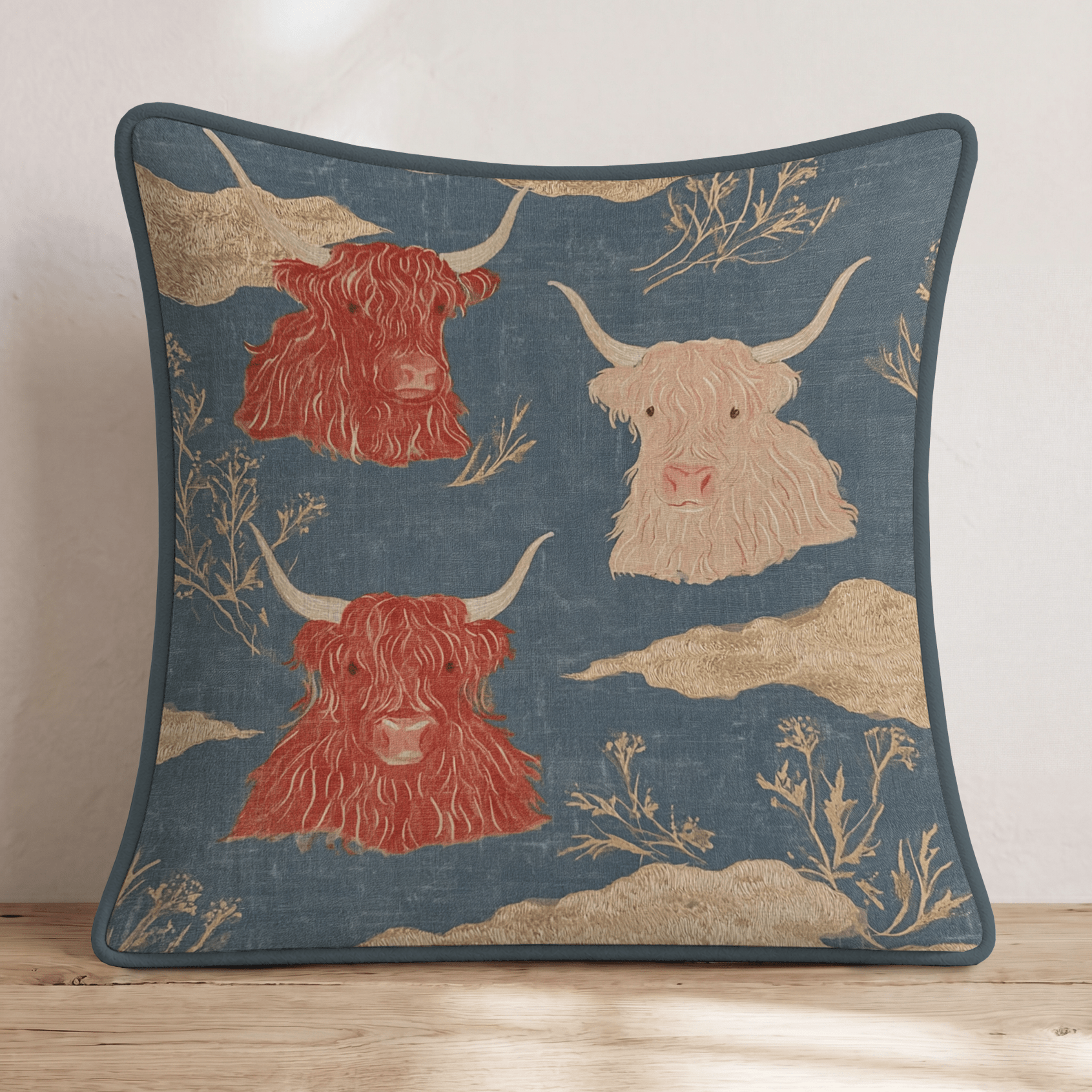 Horns and Halos Throw Pillow - Hillcroft Home