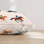 Horse Shows Throw Pillow - Hillcroft Home