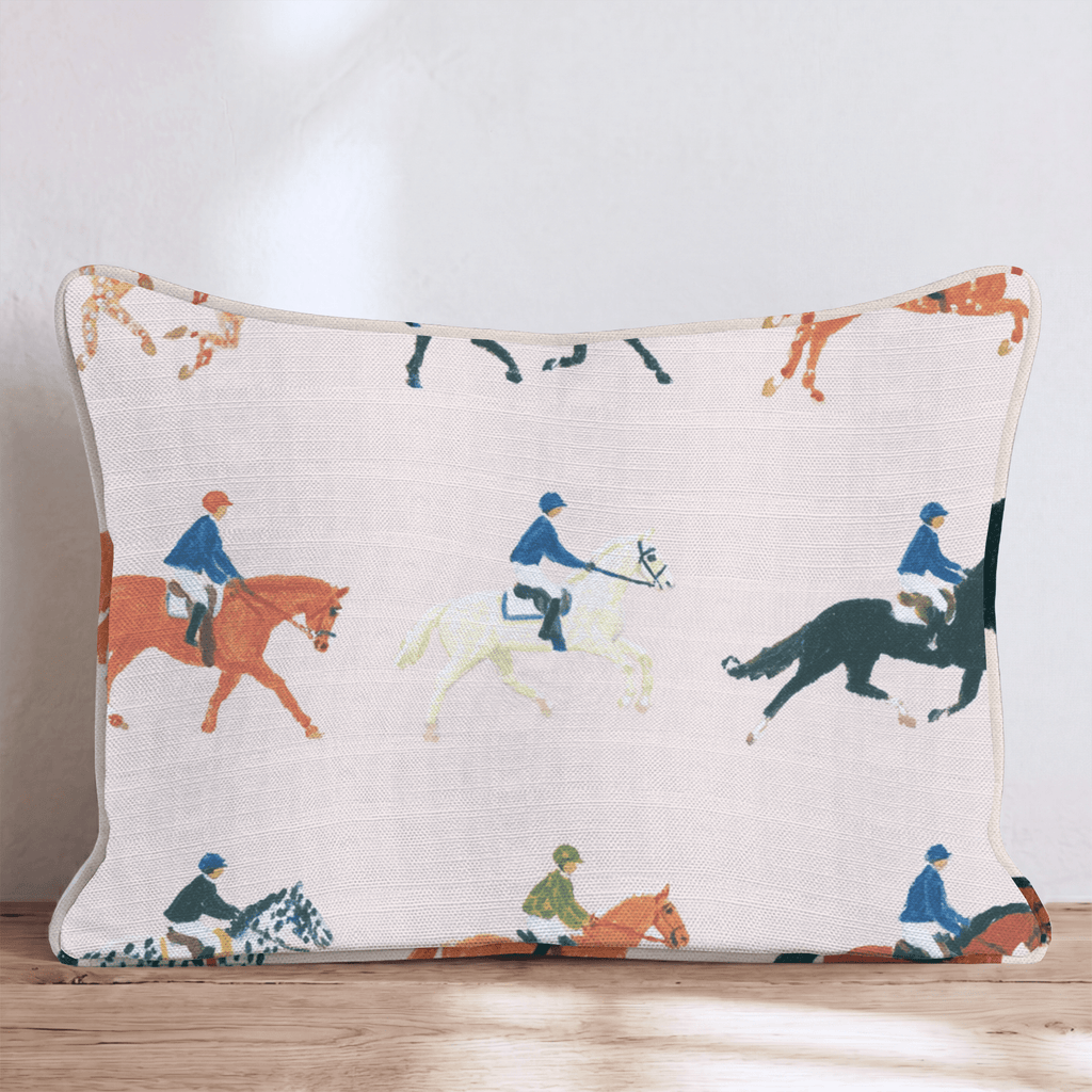 Horse Shows Throw Pillow - Hillcroft Home