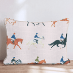 Horse Shows Throw Pillow - Hillcroft Home