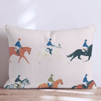 Horse Shows Throw Pillow - Hillcroft Home