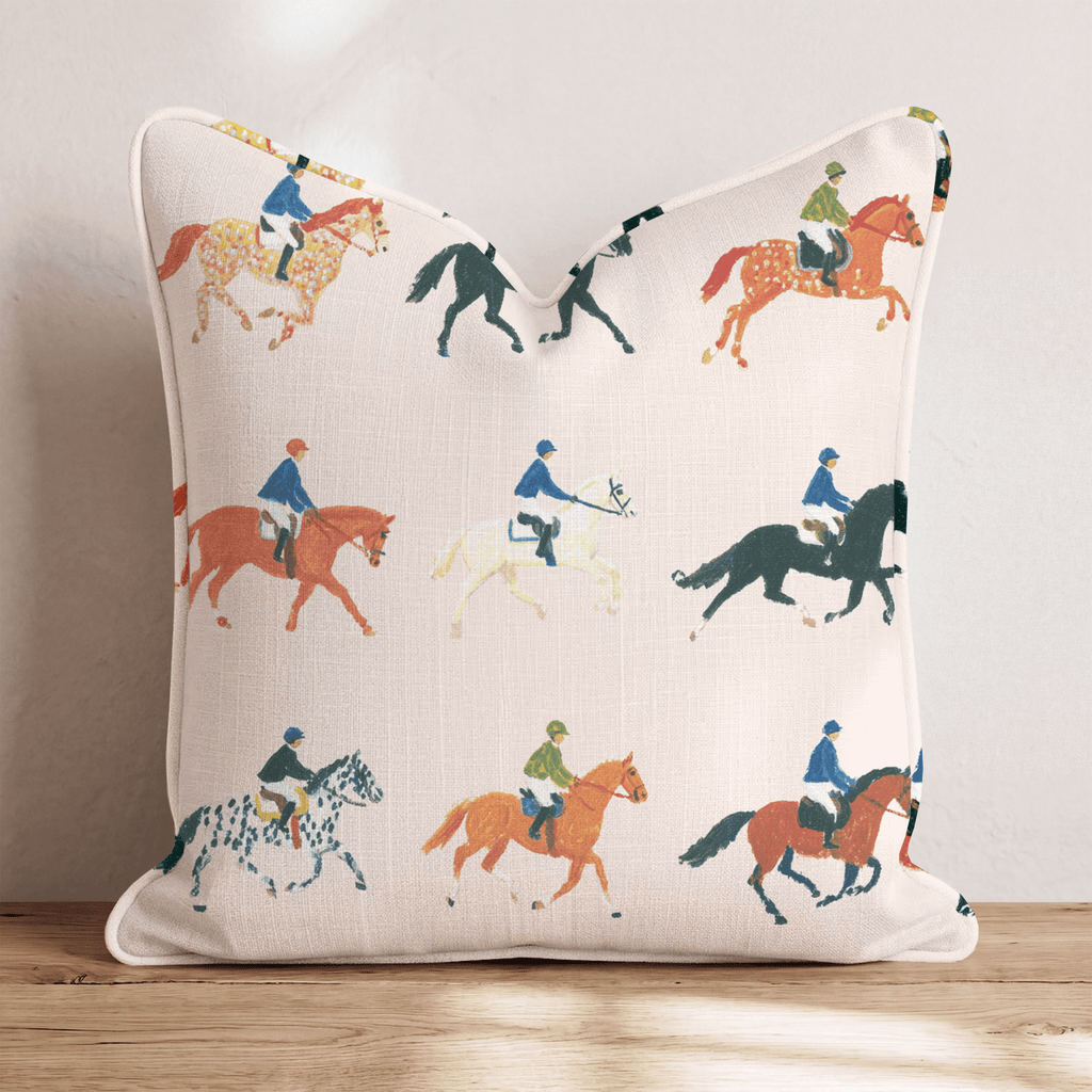 Horse Shows Throw Pillow - Hillcroft Home