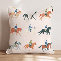 Horse Shows Throw Pillow - Hillcroft Home