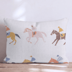 Horse Tricks Throw Pillow - Hillcroft Home
