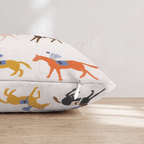 Horse Tricks Throw Pillow - Hillcroft Home