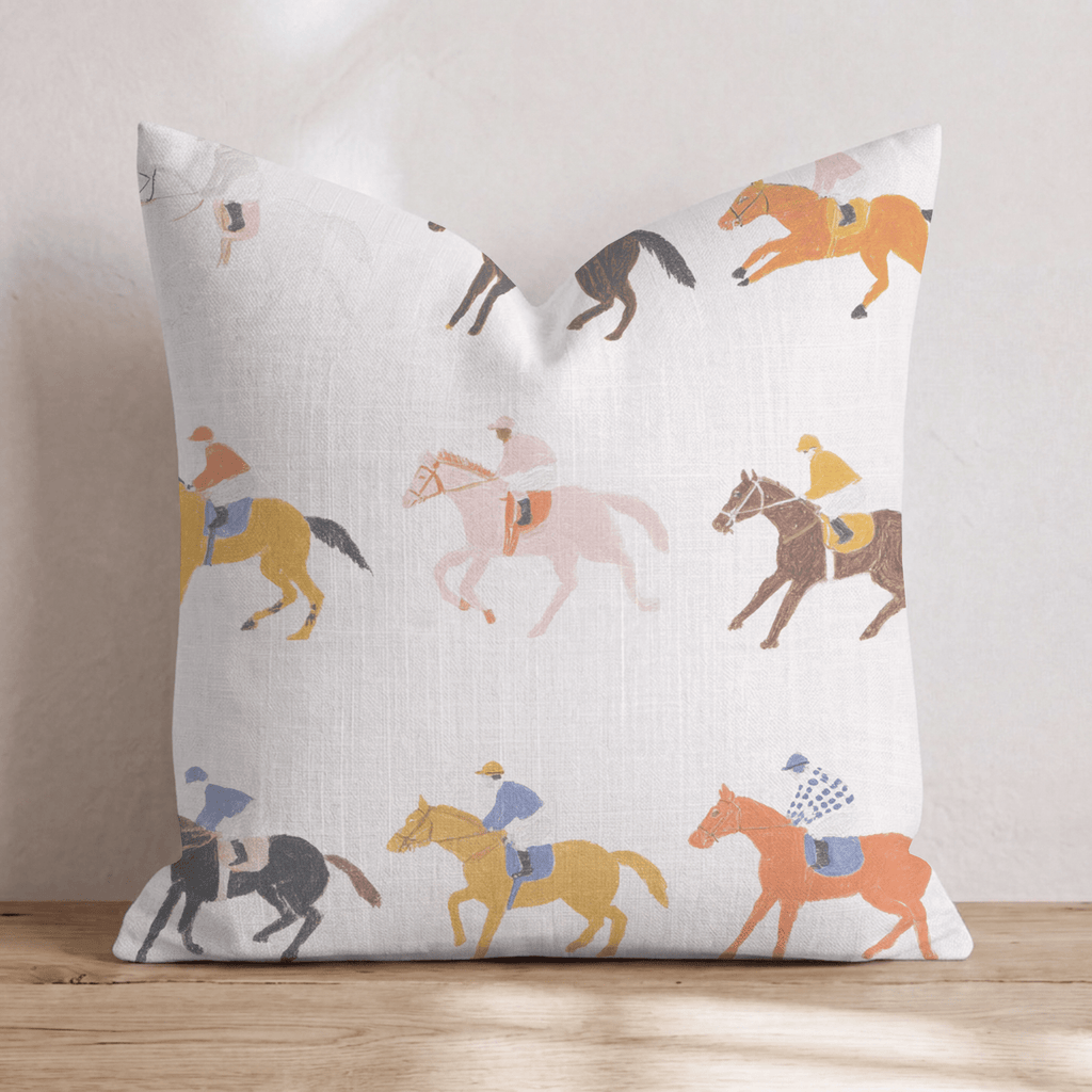 Horse Tricks Throw Pillow - Hillcroft Home