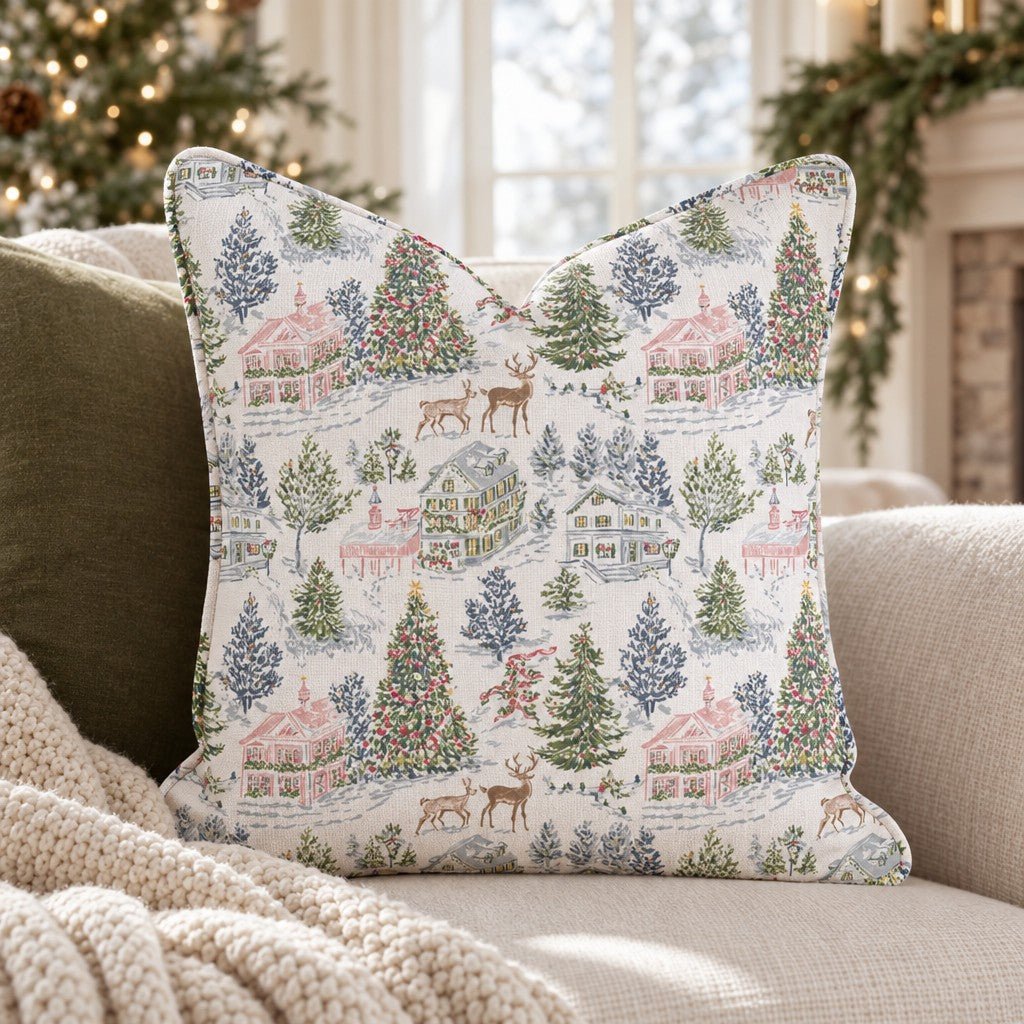 Hot Cocoa and Cheer Throw Pillow throw pillow - Hillcroft Home
