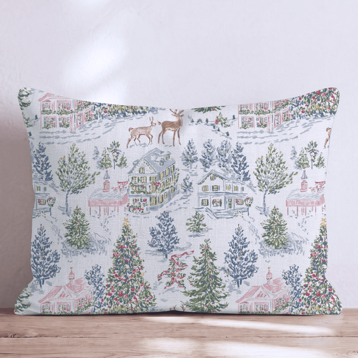 Hot Cocoa and Cheer Throw Pillow throw pillow - Hillcroft Home