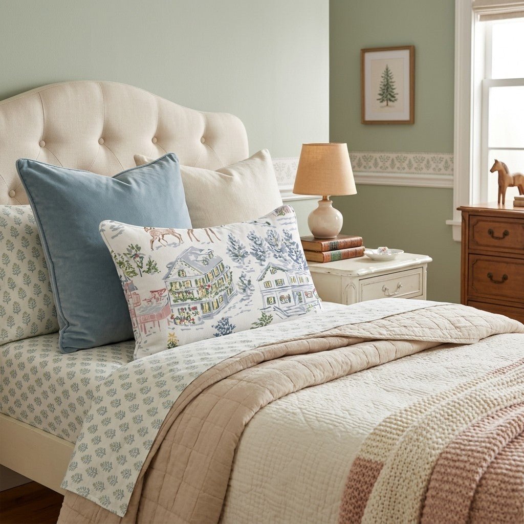 Hot Cocoa and Cheer Throw Pillow - Hillcroft Home