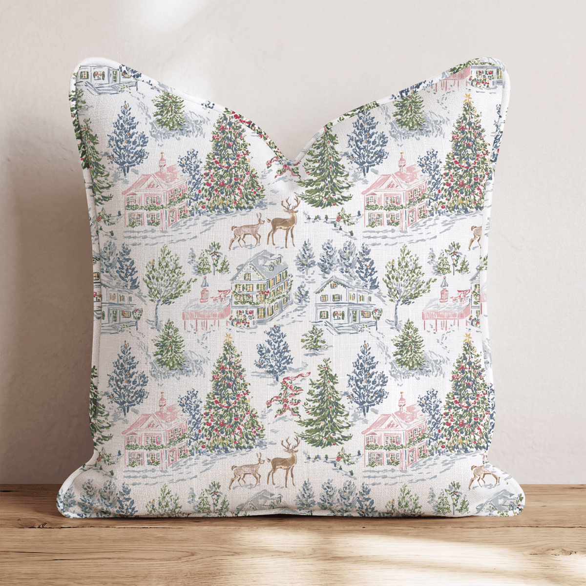 Hot Cocoa and Cheer Throw Pillow throw pillow - Hillcroft Home