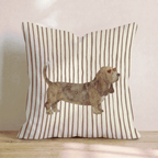 Hot Diggity Basset Hound Throw Pillow - Hillcroft Home