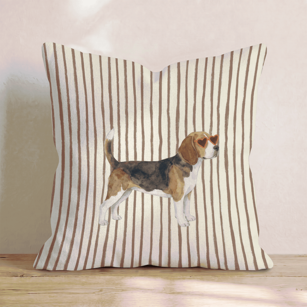 Hot Diggity Beagle Throw Pillow - Hillcroft Home