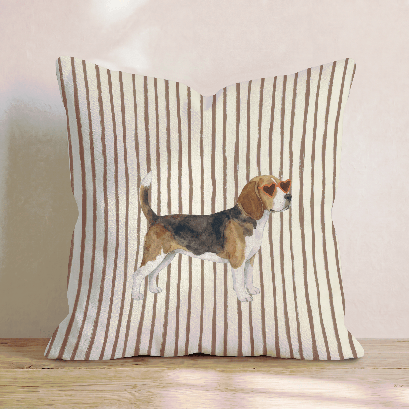 Hot Diggity Beagle Throw Pillow - Hillcroft Home
