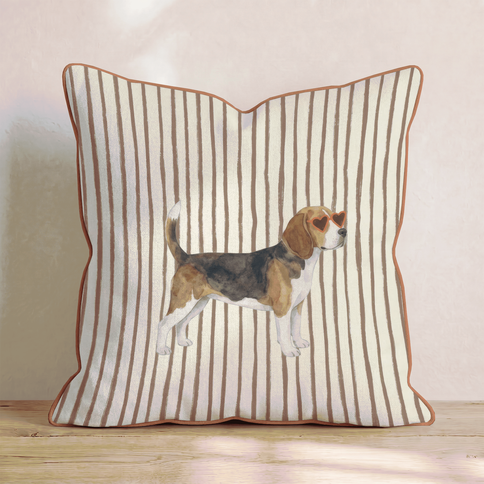 Hot Diggity Beagle Throw Pillow - Hillcroft Home