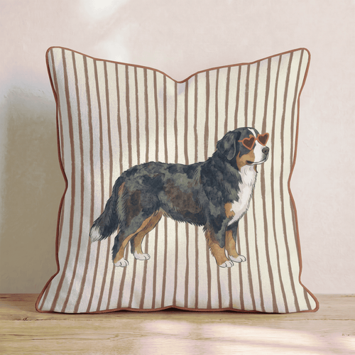 Hot Diggity Bernese Mountain Dog_ Throw Pillow - Hillcroft Home