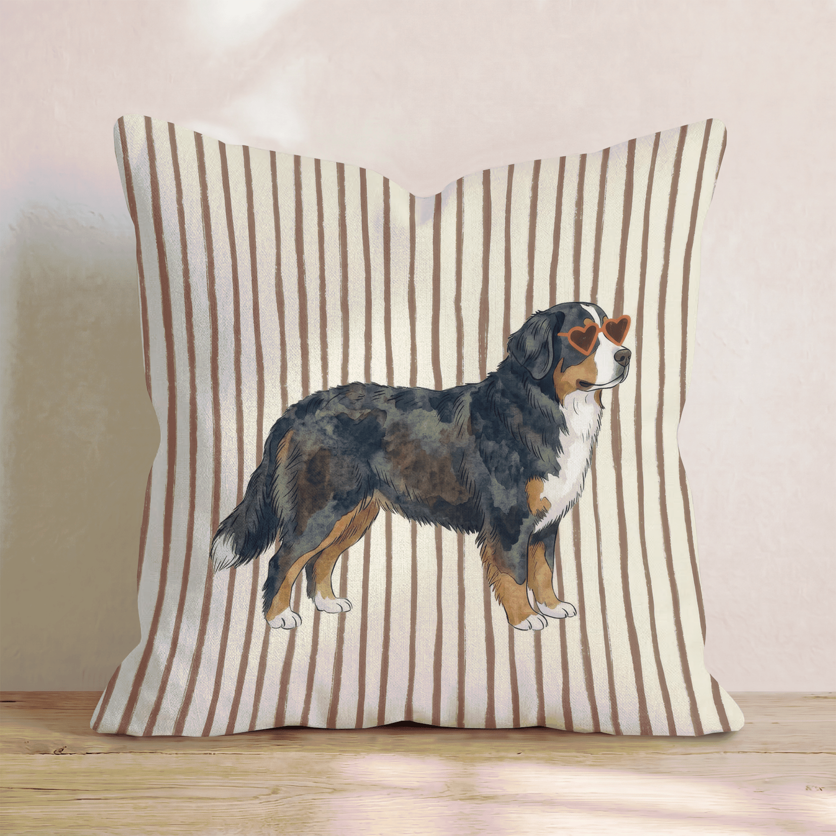 Hot Diggity Bernese Mountain Dog_ Throw Pillow - Hillcroft Home