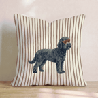 Hot Diggity Black Goldendoodle Throw Pillow - Hillcroft Home