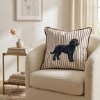 Hot Diggity Black Goldendoodle Throw Pillow - Hillcroft Home