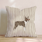 Hot Diggity Boston Terrier_ Throw Pillow - Hillcroft Home