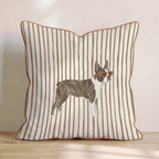 Hot Diggity Boston Terrier_ Throw Pillow - Hillcroft Home