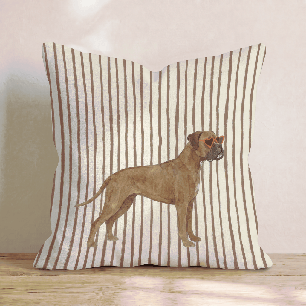 Hot Diggity Boxer_ Throw Pillow - Hillcroft Home