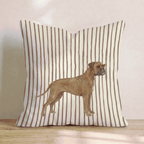 Hot Diggity Boxer_ Throw Pillow - Hillcroft Home