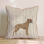Hot Diggity Boxer_ Throw Pillow - Hillcroft Home