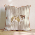 Hot Diggity Bulldog Throw Pillow - Hillcroft Home