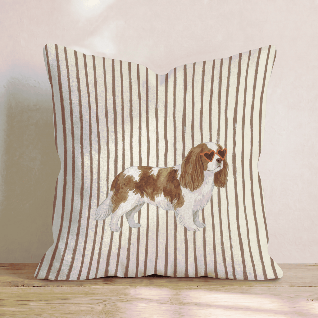 Hot Diggity Cavalier King Charles Spaniel_ Throw Pillow - Hillcroft Home